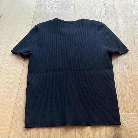 NWOT Bershka ribbed black crop top with key hole  - M - Picture 14 of 14